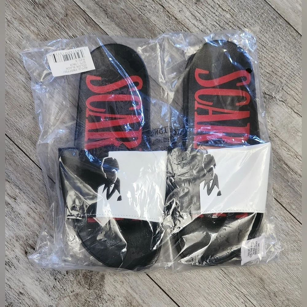 SCARFACE Tony Montana Black/Red/White Slip-On Slides